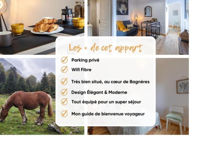 Refuge De L'Ours : T2 Equipe Avec Parking Et Wifi Apartment Bagneres-de-Bigorre Exterior photo
